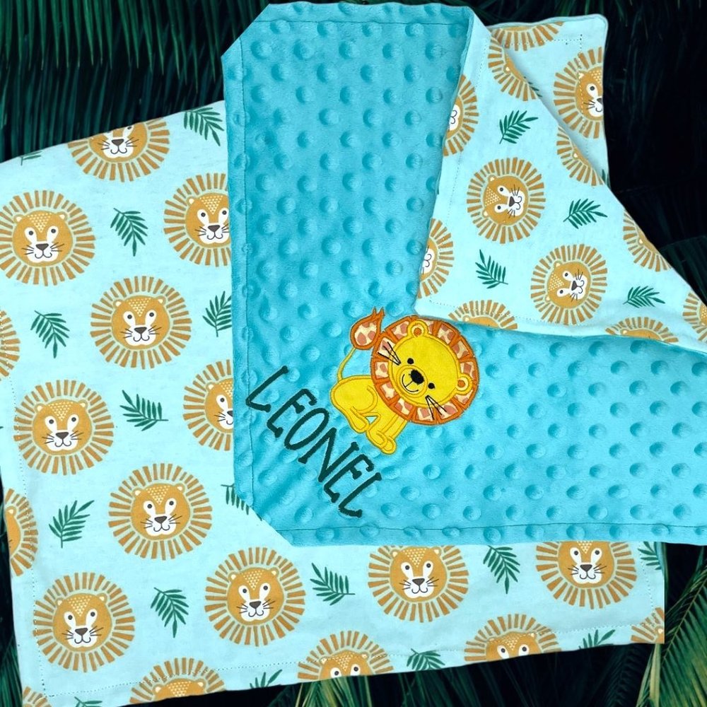 Custom Embroidered  Personalized Baby Blanket